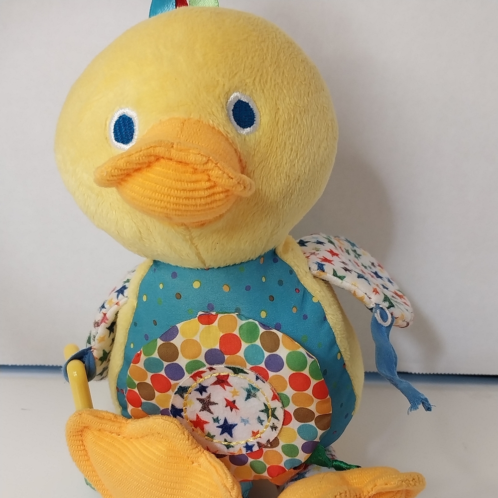 Eric Carle Plush Sensory DUCK Crib Carseat Toy